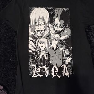 Deathnote Anime Graphic Black T-Shirt